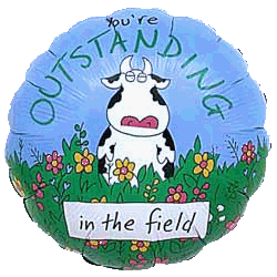 You're outstanding in the field