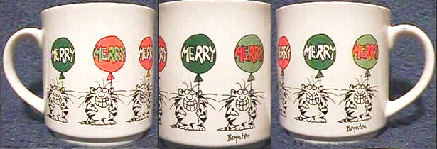Merry Cats with Balloons
